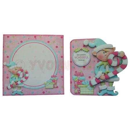 A Wonderful Christmas Shaped Fold Card Kit by Yvonne Munn