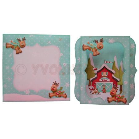 Flight School 7x7 Bracket Edge Shadow Box Fold Card Kit by Yvonne Munn
