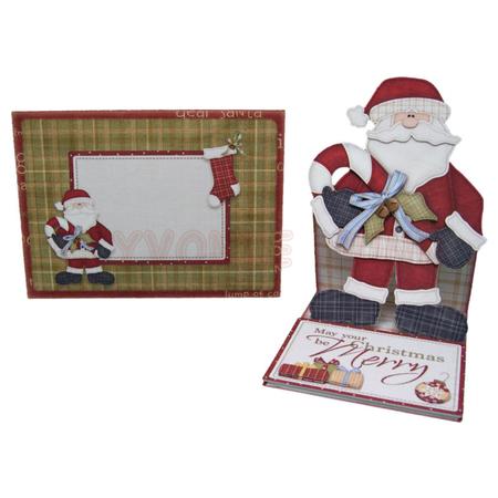 May Your Christmas Be Merry Santa Shaped Easel Card Kit by Yvonne Munn