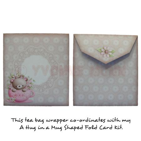 A Hug in a Mug Tea Bag Wrapper by Yvonne Munn