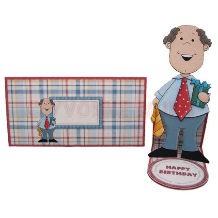 Happy Chappie Shaped Easel Card Kit by Yvonne Munn