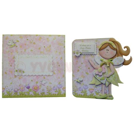 Fairy Best Wishes Shaped Card Kit by Yvonne Munn