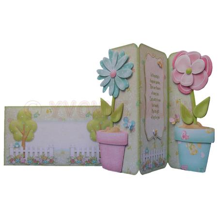Friendship?s Fragrant Garden Shaped Tri Fold Card Kit by Yvonne Munn