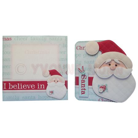 I Believe in Santa Shaped Fold Card Kit by Yvonne Munn