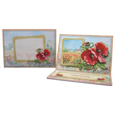 Poppy Meadow Easel Card Kit by Yvonne Munn