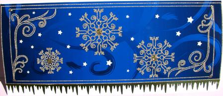 Snowflakes Stars & Swirls Dl Card 2 by Nancy Boatwright