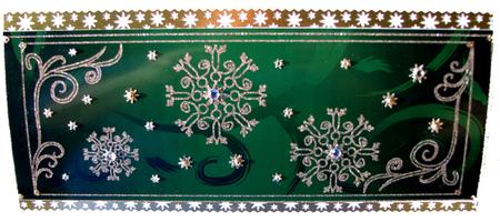 Snowflakes Stars & Swirls Dl Card 3 by Nancy Boatwright