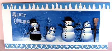 Christmas Snow Family by Nancy Boatwright