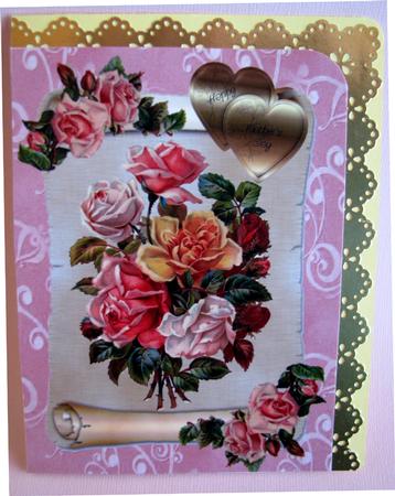 Roses for Mothers Day, A4 Topper by Nancy Boatwright