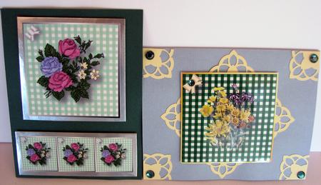 Gingham Floral Toppers by Nancy Boatwright