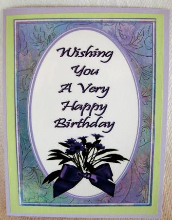 Happy Birthday Card Front by Nancy Boatwright