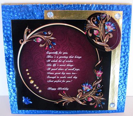 8x8 Foral Framed Verse by Nancy Boatwright