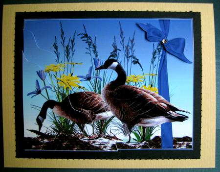Canadian Geese Side Stacker by Nancy Boatwright