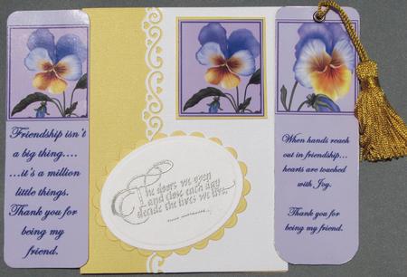 Pansies Bookmarks by Nancy Boatwright
