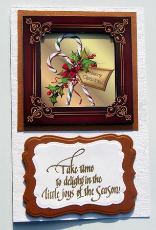 Merry Christmas Candy with Pyramage and Tag by Nancy Boatwright