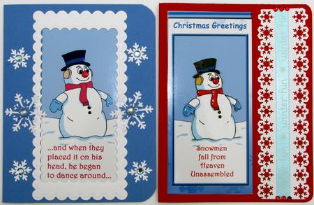 Christmas Snowman (blue) - Dl by Nancy Boatwright