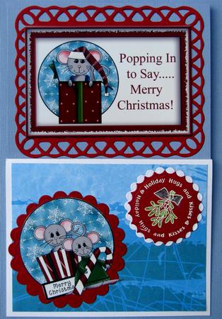 6 Christmas Mouse Toppers by Nancy Boatwright