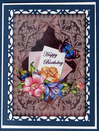 Beautiful Bouquet A4 Card Front by Nancy Boatwright