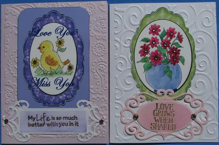 Set of 4 Spring Toppers by Nancy Boatwright