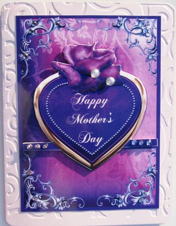 Ornate Mothers Day Card Front by Nancy Boatwright