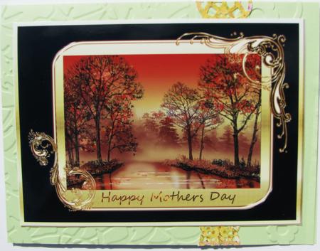 A4 Sunset Scene - Mothers Day by Nancy Boatwright
