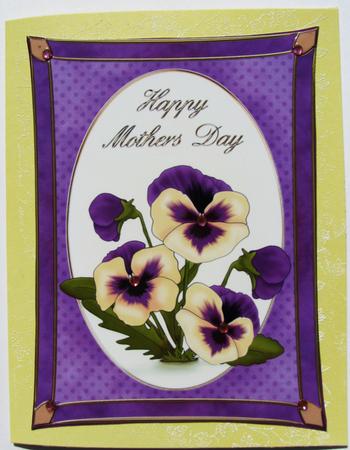 A4 Pansy - Mothers Day by Nancy Boatwright