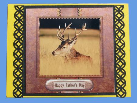 The Golden Hour, Stag 8x8inch Topper by Nancy Boatwright