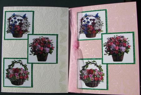 Three Squares - Flower Baskets by Nancy Boatwright