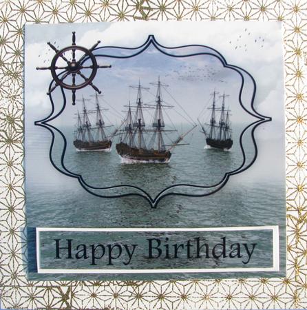 Boat Birthday Greeting Card - Lancorn by Nancy Boatwright