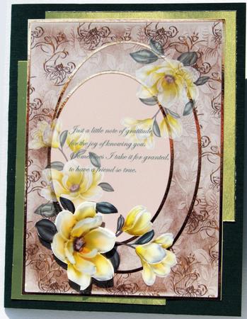 Yellow Magnolia, Thank You Friend by Nancy Boatwright