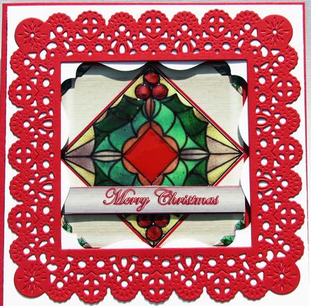 Christmas-stained Glass#1 by Nancy Boatwright