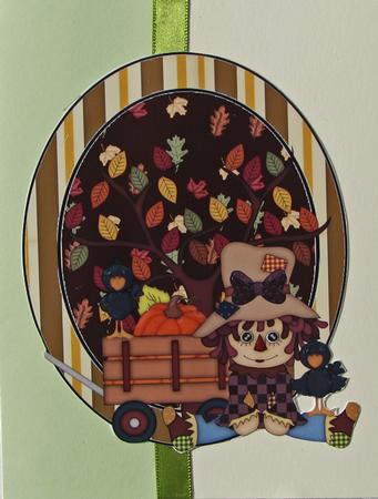 4 Autumn Scarecrow Toppers by Nancy Boatwright
