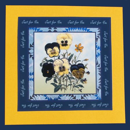 Floral 3 Square Topper by Nancy Boatwright