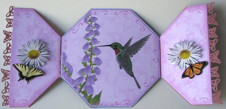 Hummingbird Gate Card by Nancy Boatwright