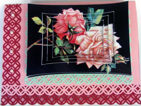 Black Roses Curved Tunnel Sheet by Nancy Boatwright