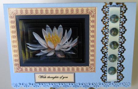 Waterlily Pyramid Topper - Sympathy by Nancy Boatwright