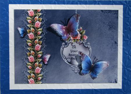 Beautiful Butterflies Special Day Card Front by Nancy Boatwright