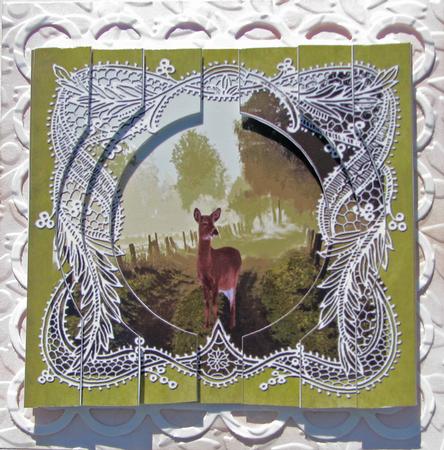 A Touch of Nature Circle Side Stacker Card by Nancy Boatwright