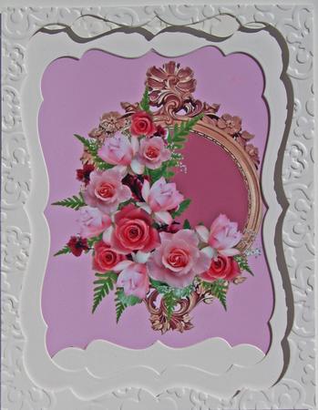 Framed Rose and Magnolia Sheet by Nancy Boatwright