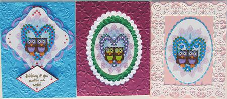 4 Cute Owl Toppers by Nancy Boatwright