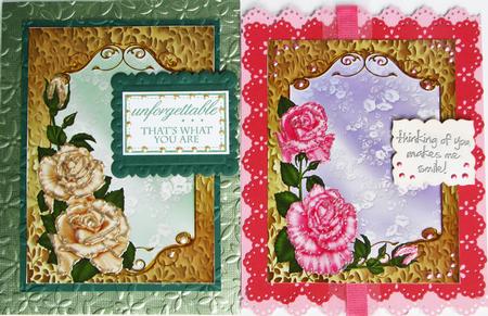 4 Rose Toppers by Nancy Boatwright