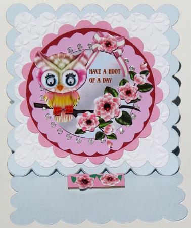 Have a Hoot of a Day Girl Card by Nancy Boatwright