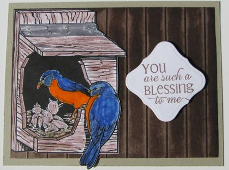 Digital Stamps - Nesting Birds by Nancy Boatwright