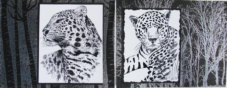 Monochrome Leopard Toppers by Nancy Boatwright