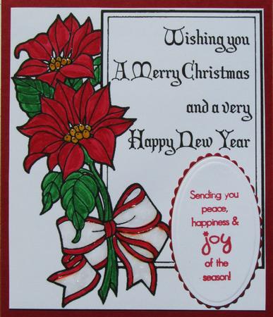 Digital Stamps - Christmas Poinsettias by Nancy Boatwright
