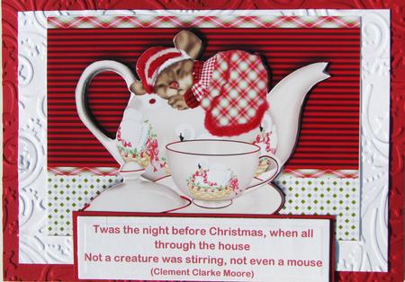Night Before Christmas Quick Card with Mouse by Nancy Boatwright