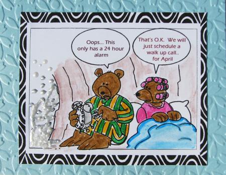 Digital Stamp - Bears Preparing to Hibernate by Nancy Boatwright