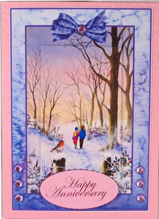 Winter Walk Decoupage Topper by Nancy Boatwright