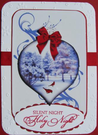 Christmas Scene Bauble 2 by Nancy Boatwright