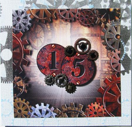 Steampunk Age Topper - 15 - Rusty Cogs by Nancy Boatwright